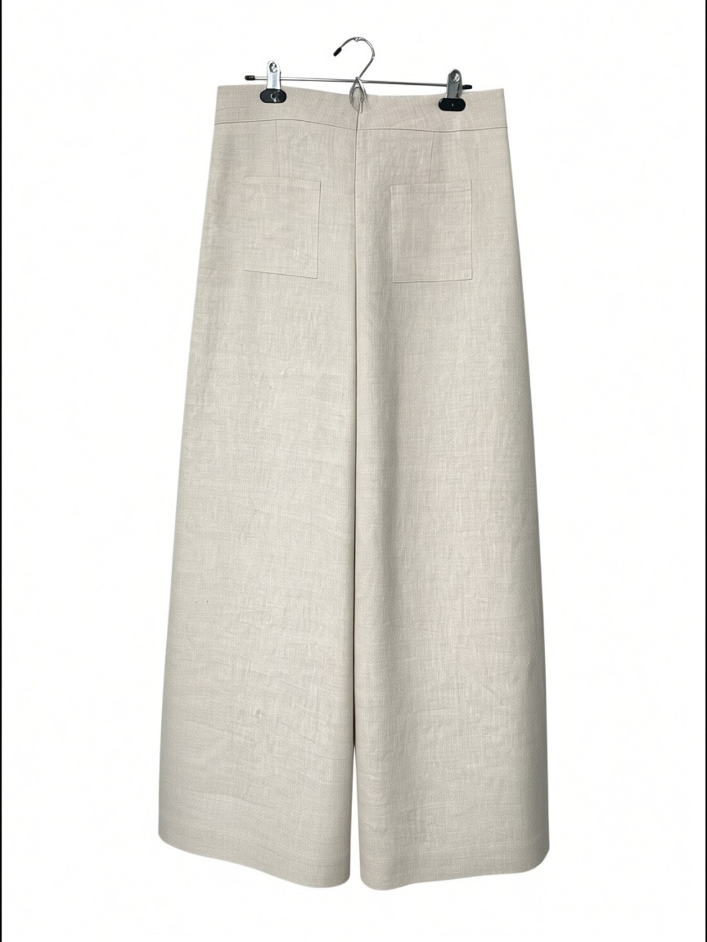 Petal & Pup Devlin Wide Leg Linen Pant Trousers NWT High Waisted Size 12 Beige - Picture 6 of 16